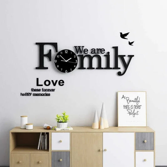 Wooden Family Wall Clock